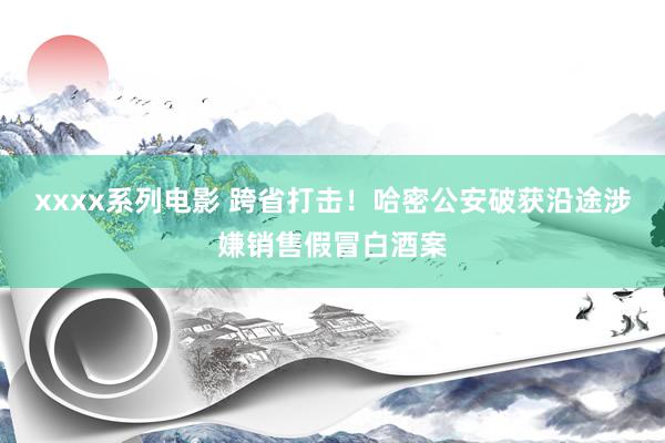 xxxx系列电影 跨省打击！哈密公安破获沿途涉嫌销售假冒白酒案