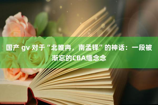 国产 gv 对于“北睢冉，南孟铎”的神话：一段被渐忘的CBA缅念念